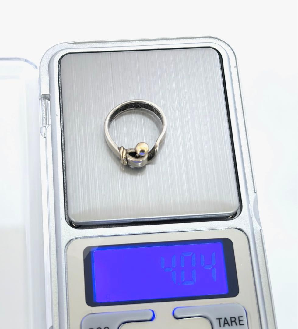 ティファニー 750 925 フック＆アイ リング 約9号 約4g