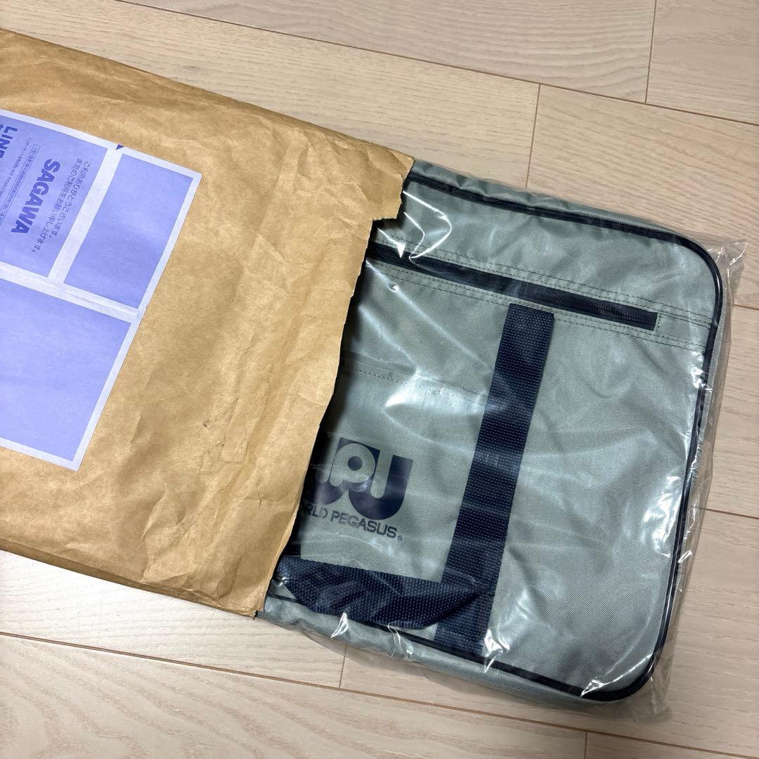 ワールドペガサス　 旧ワッペ　新品未使用　グレー　　　　　スクバ　スクールバッグ