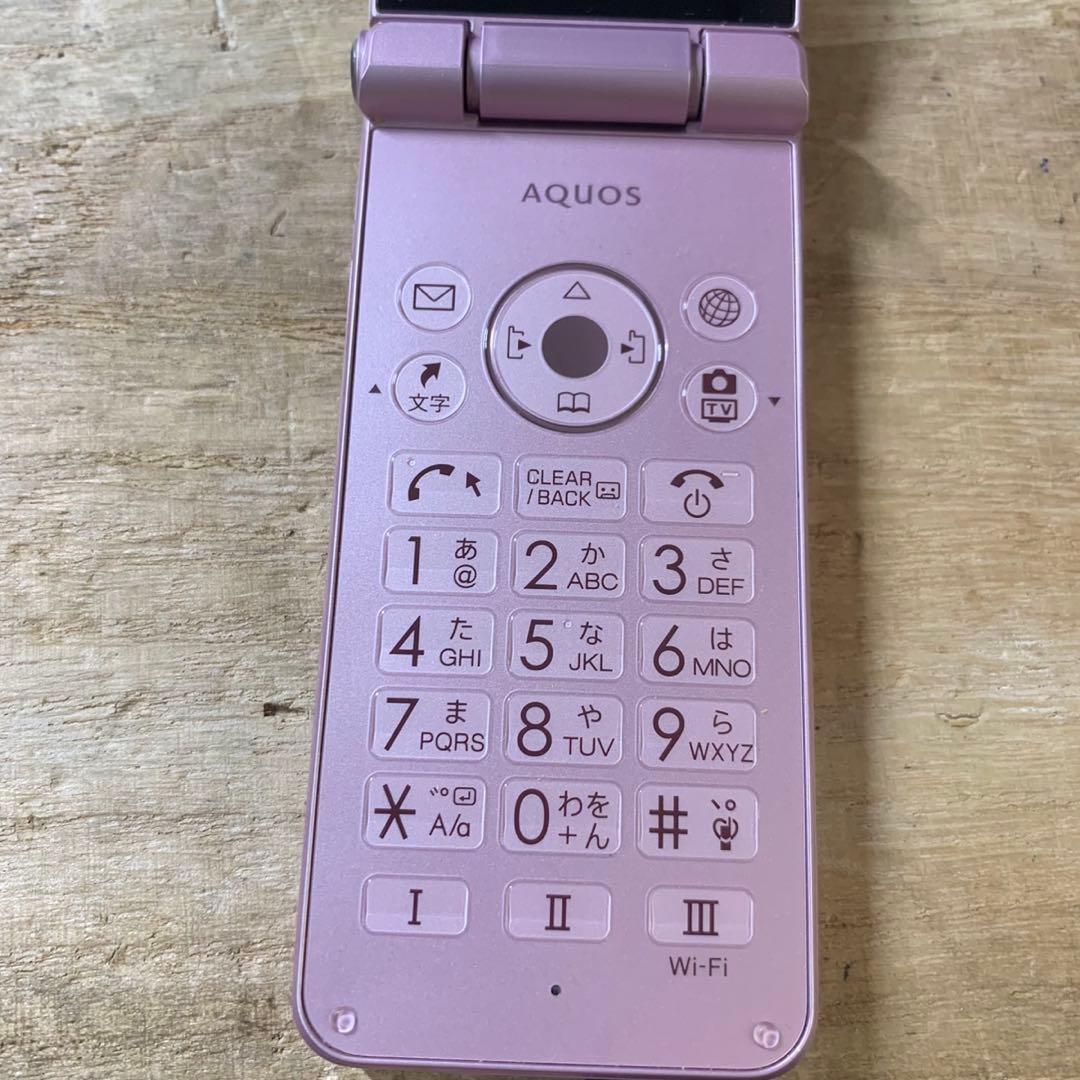 AQUOS携帯 NP602SH スマートガラケー ピンク