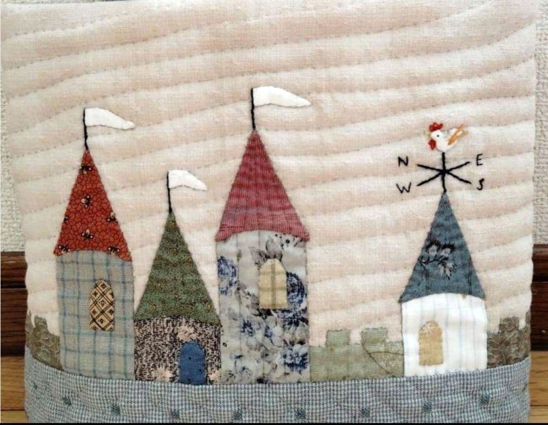 風見鶏の見える街。トートバッグ ハンドバッグ テシゴト雑貨