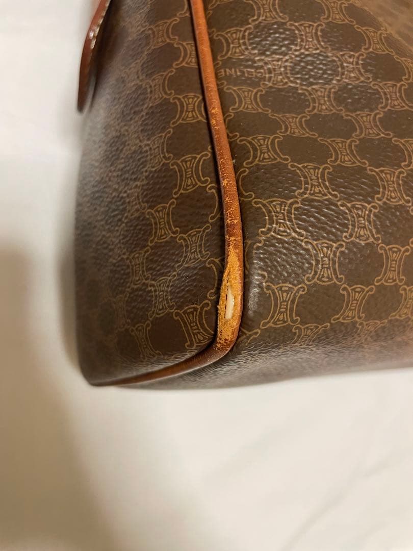 yuki　CELINE セリーヌ ミニボストンバッグ　マカダム柄