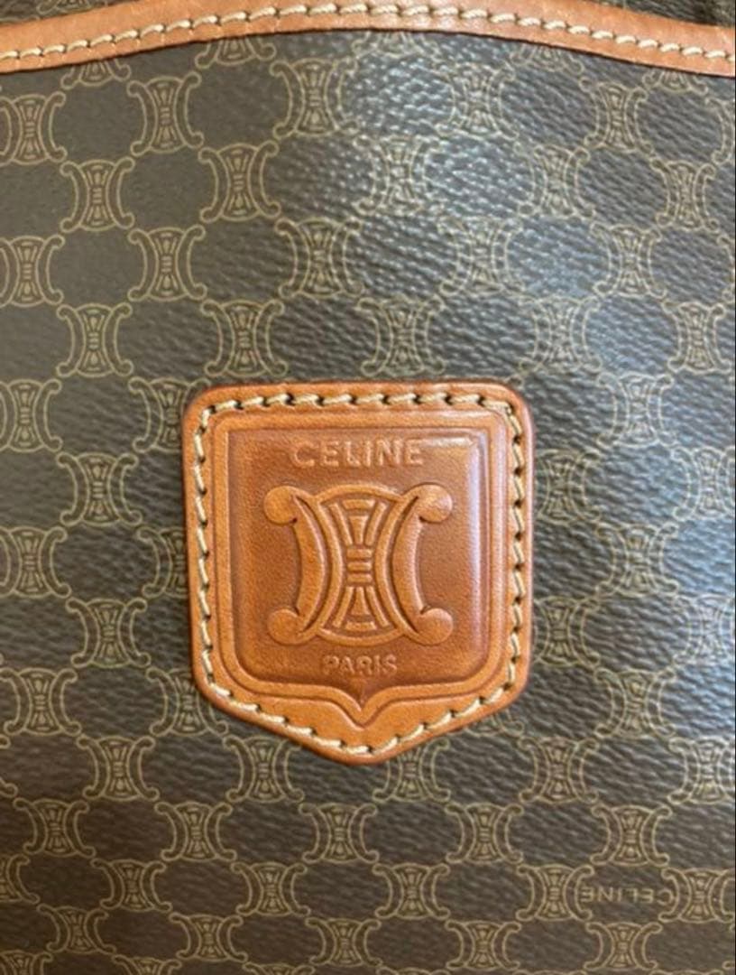 yuki　CELINE セリーヌ ミニボストンバッグ　マカダム柄