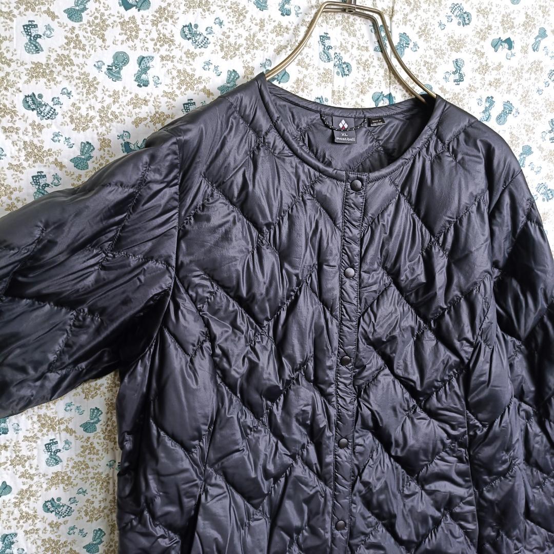 モンベル☆スペリオダウン ラウンドネックジャケット　インナーダウン　黒　XL