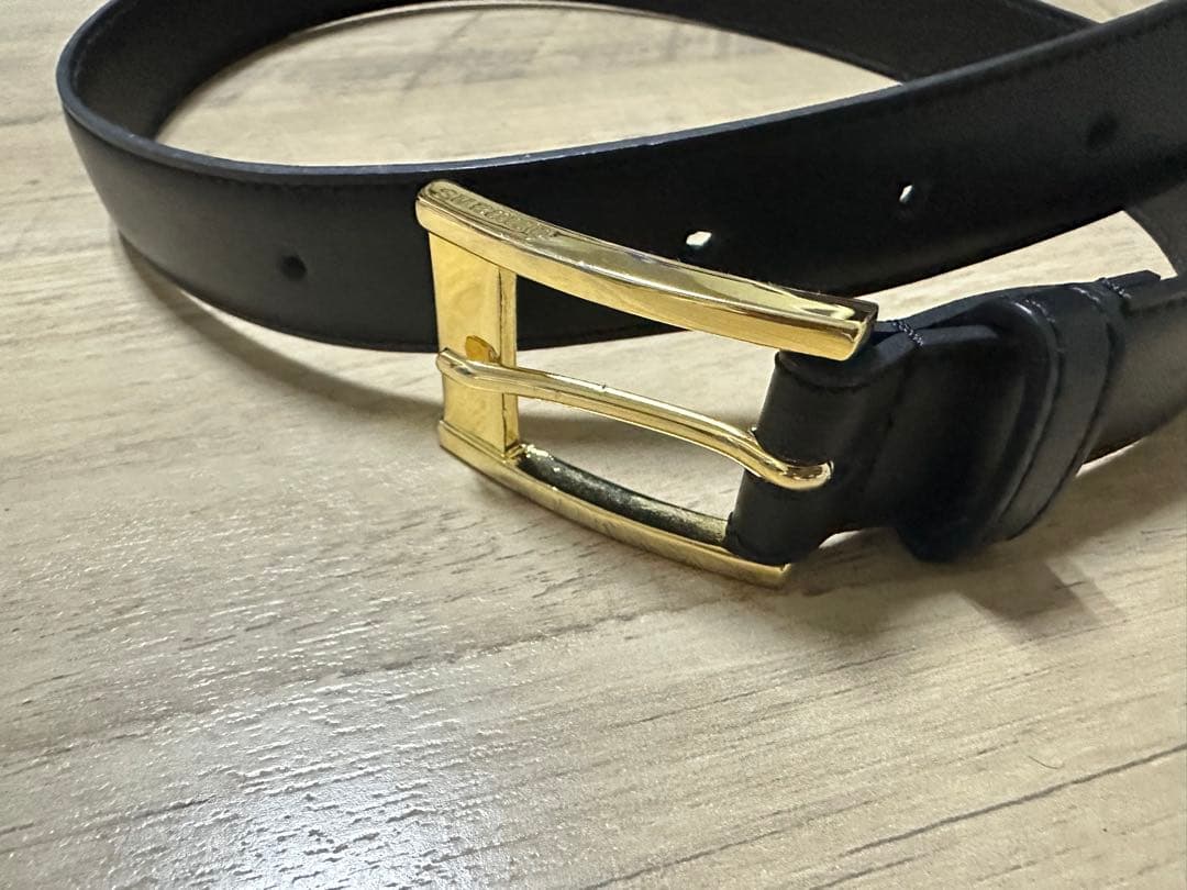 anuans スクエアバックルベルト　ブラック