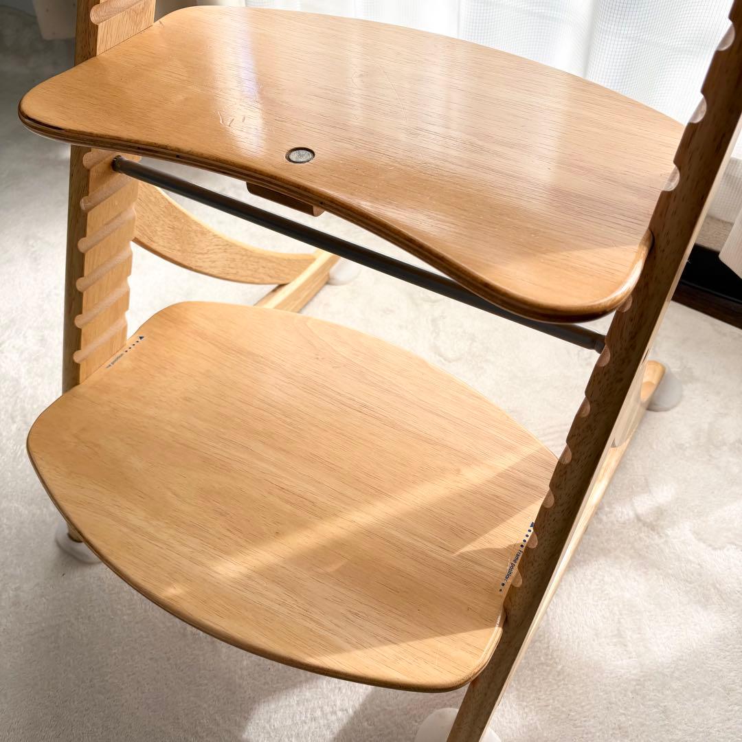 美品✨大和屋 すくすくチェア イーエヌテーブル ベビーチェア ナチュラル