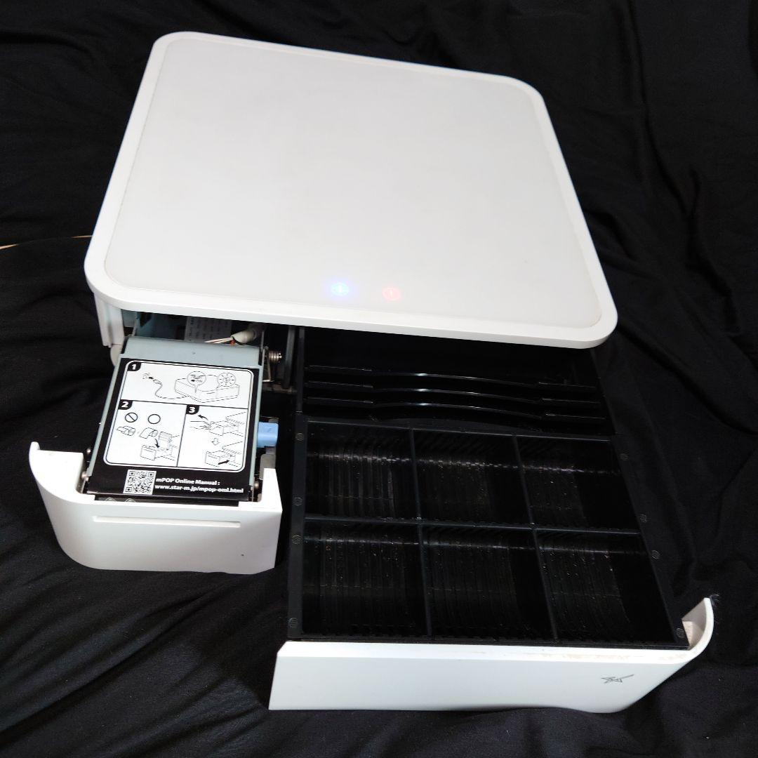 ホワイト レシートプリンター USB接続
