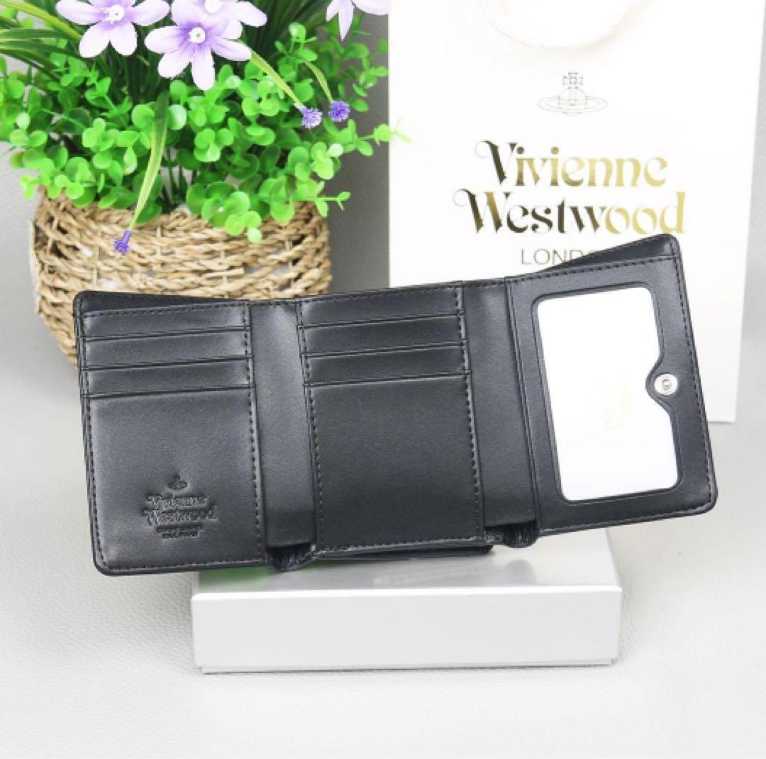 Vivienne Westwood ヴィヴィアン 三つ折り財布 レザー 7@“