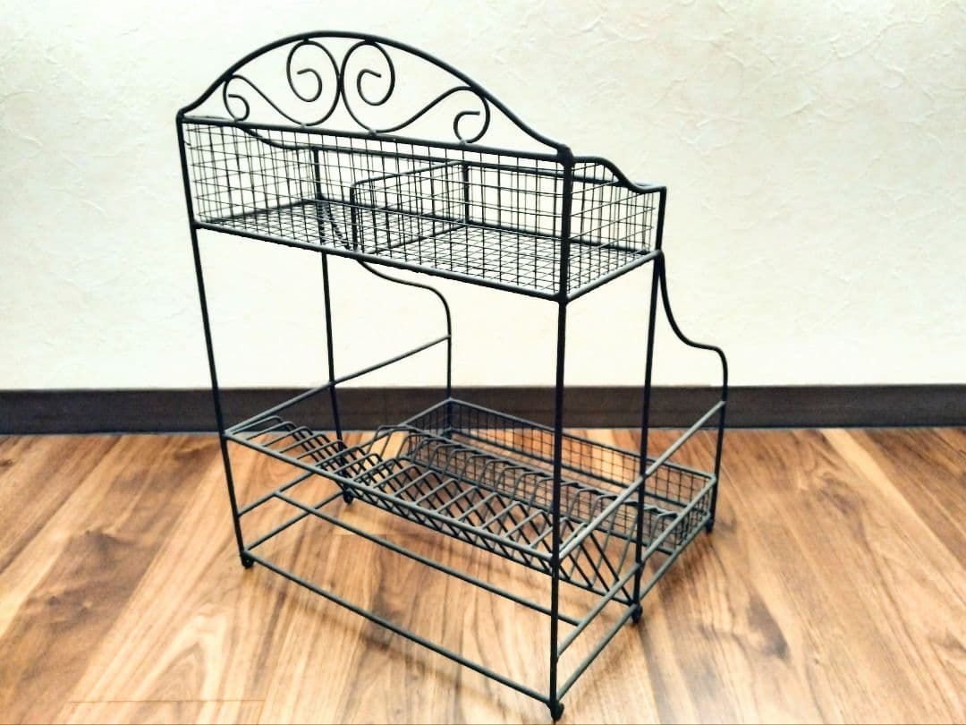 【ANTIQUE】コントワール・ドゥ・ファミーユ アイアンディッシュラック