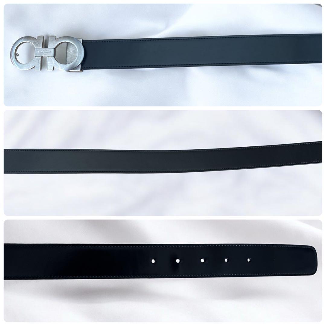 ✨希少✨フェラガモ　ベルト ガンチーニ リバーシブル ブラック