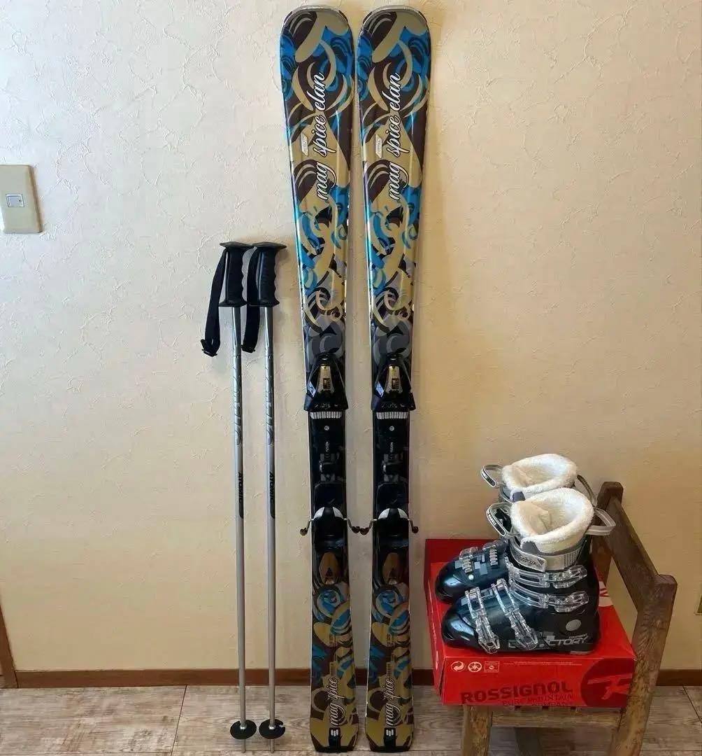 ◾️カービングスキーセット　スキー板152㎝ ブーツ24㎝ 女性用　レディース用