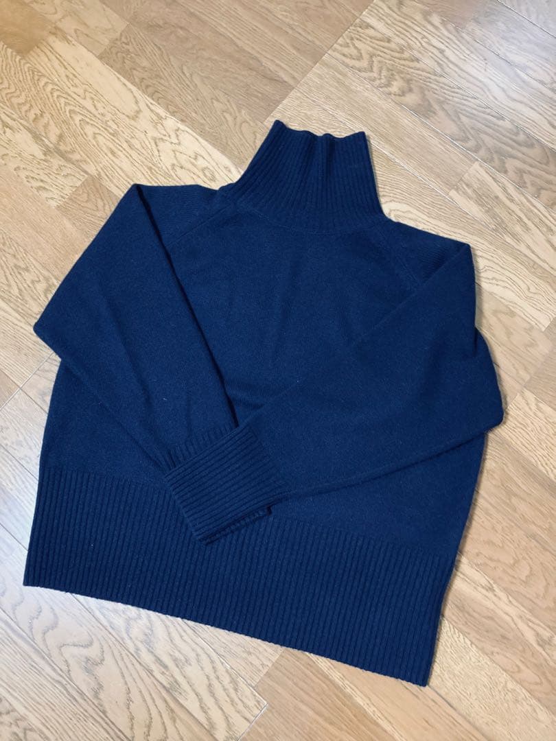 Spick & Span ウールカシミヤラグランタートルニット