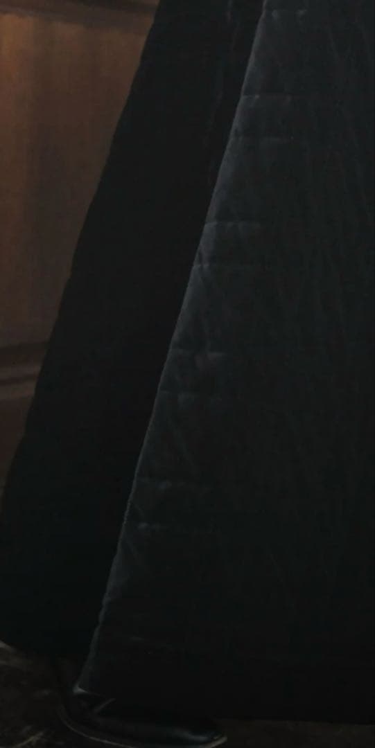 スカート foufou velvet quilting super flare skirt