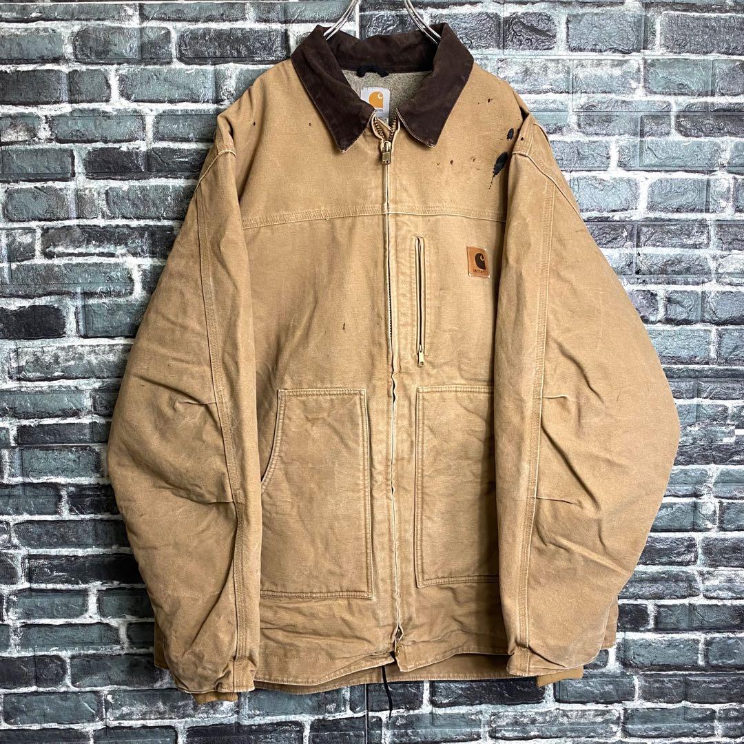 ¥*読様 カーハート☆リッジコート ダックジャケット 古着 ゆるだぼ ビッグシル
