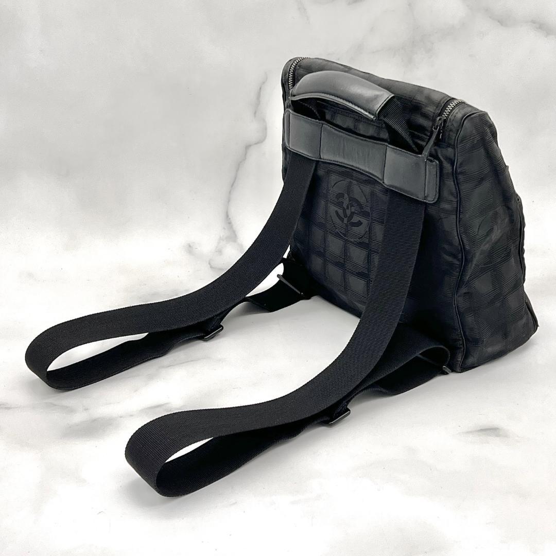 シャネル ニュートラベルライン リュック ショルダー 2way ブラック 黒