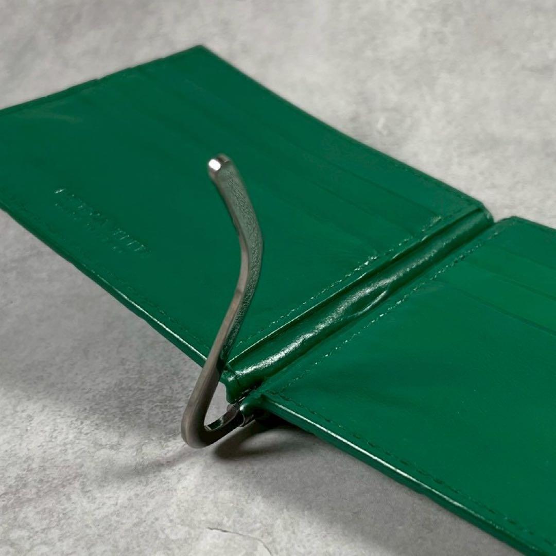 【未使用級 付属品完備】ボッテガヴェネタ マネークリップ マキシ イントレ 緑
