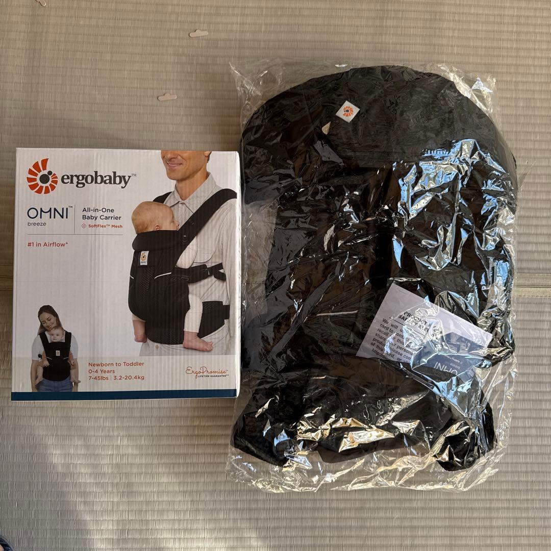 新品未使用 エルゴベビーオムニ360 クールエア　ブラック　抱っこ紐