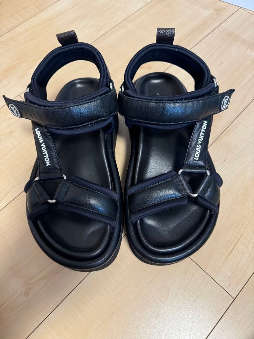 ルイヴィトン　プールピローライン　サンダル24cm厚底