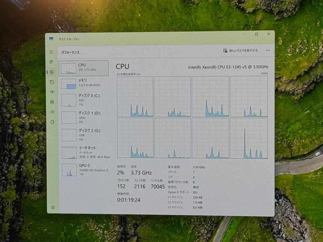 WIN11pro Office 2024 認証済Xeon SSD搭載