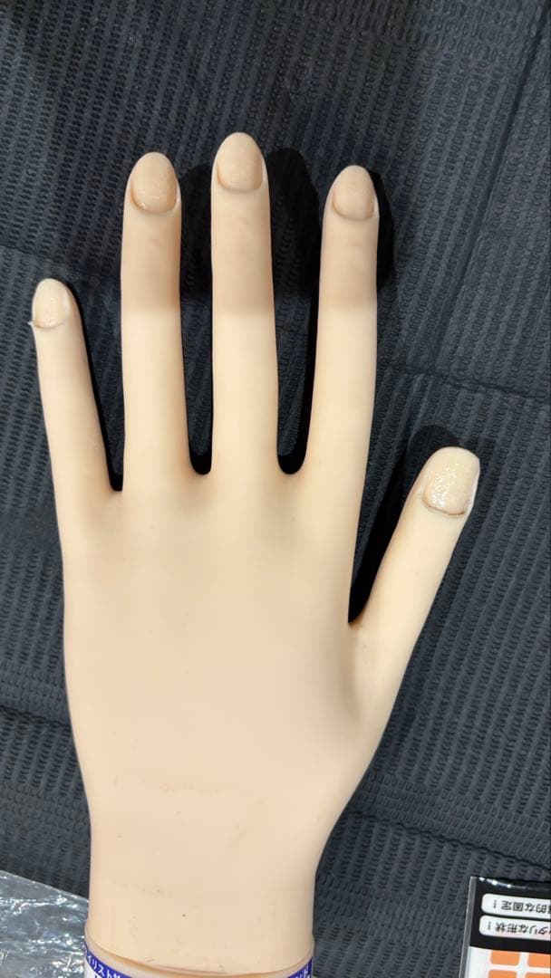 ネイリスト技能検定試験用 JNEC 認定モデルハンド　チップ　両面テープ　付き