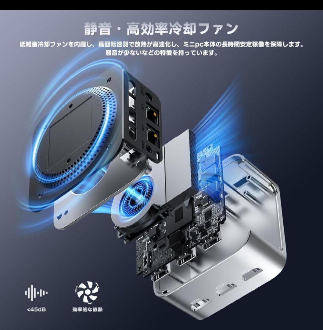 ミニPC　大3.4GHz 小型pc 12GB DDR5 RAM 256GB