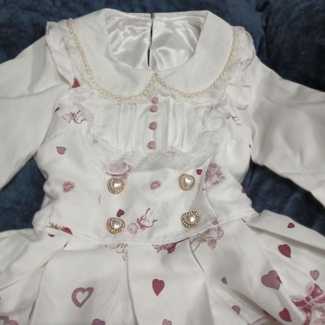 お値引！新品ManyHearts Afternoontea柄セットアップホワイト