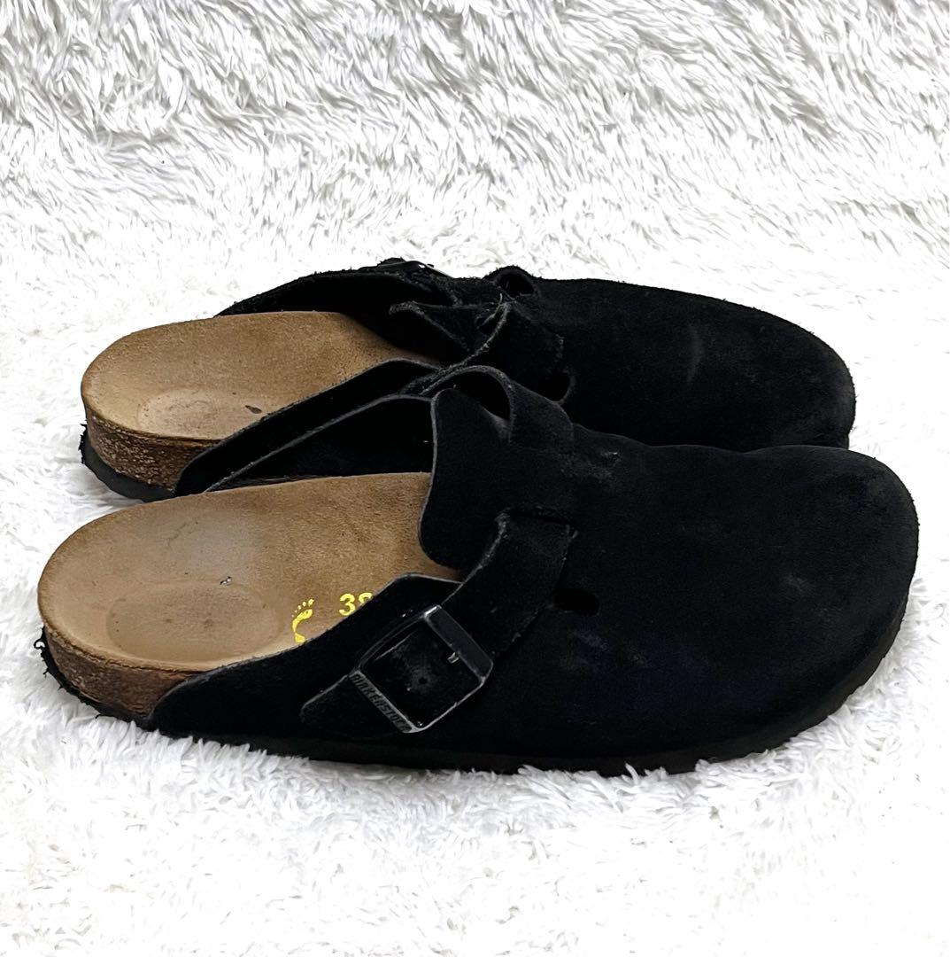 BIRKENSTOCK ビルケンシュトック ボストン ブラック スエード 38