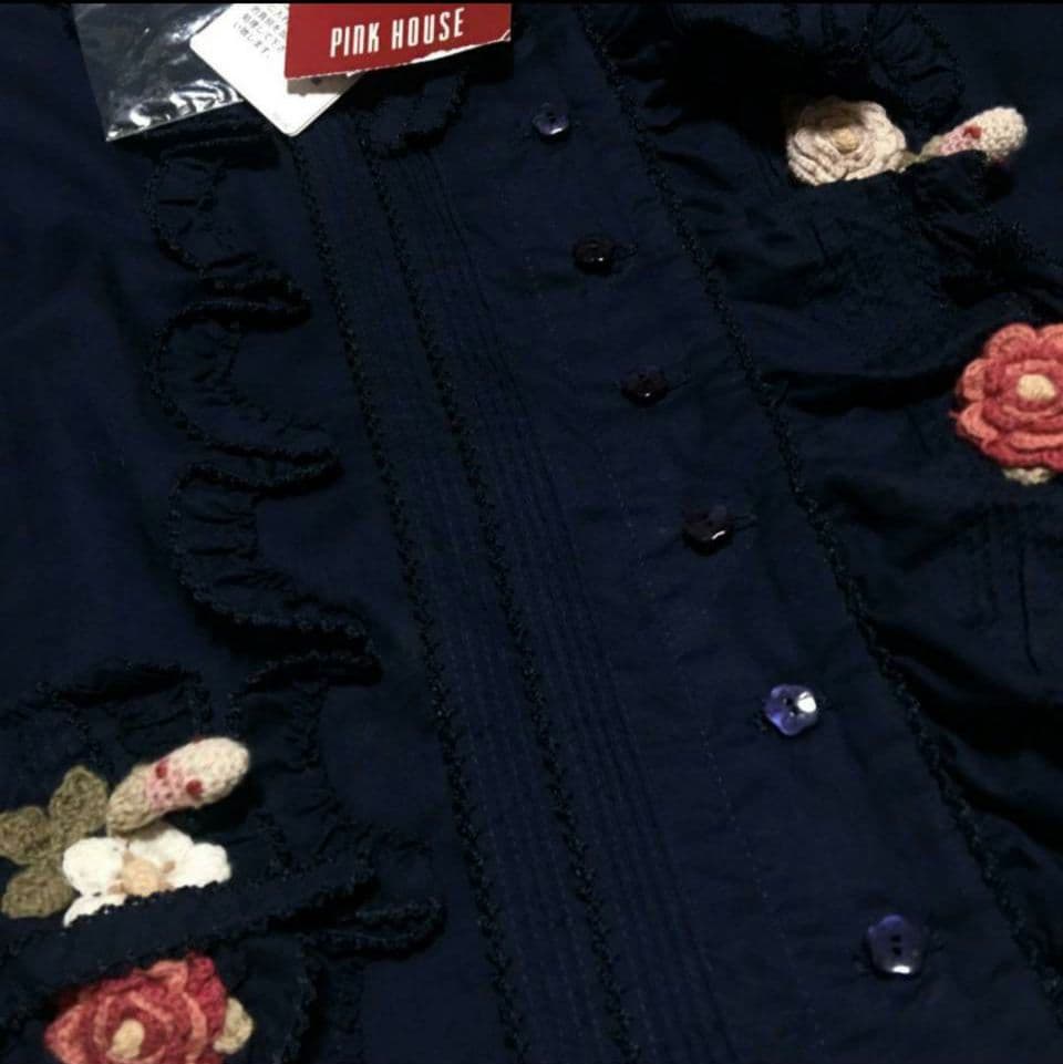 レア！PINK HOUSE ピンクハウス キャンディモチーフ オーバーブラウス苺