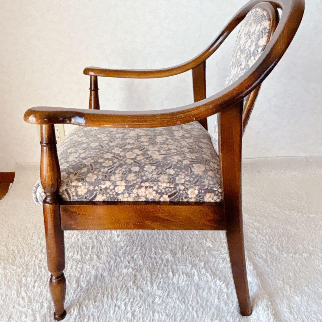 ピーちゃん様リクエスト品 karimoku】コロニアル アームチェア レトロ ビ