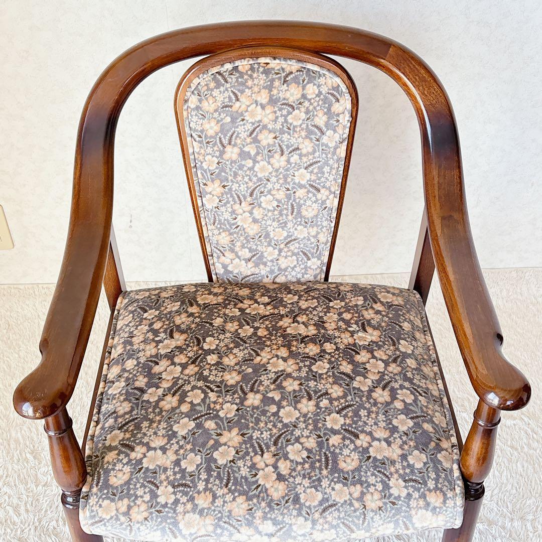 ピーちゃん様リクエスト品 karimoku】コロニアル アームチェア レトロ ビ