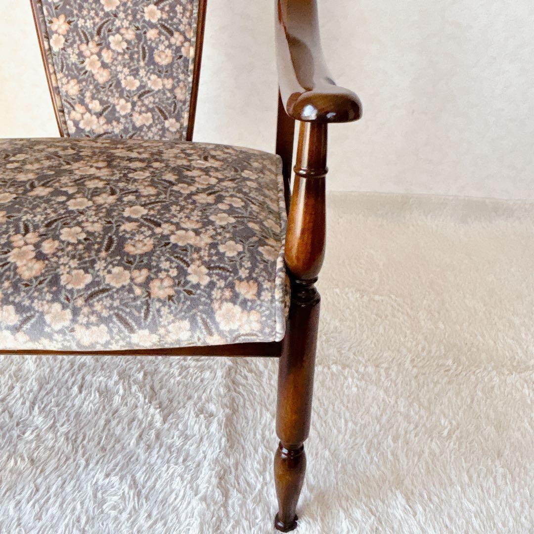 ピーちゃん様リクエスト品 karimoku】コロニアル アームチェア レトロ ビ