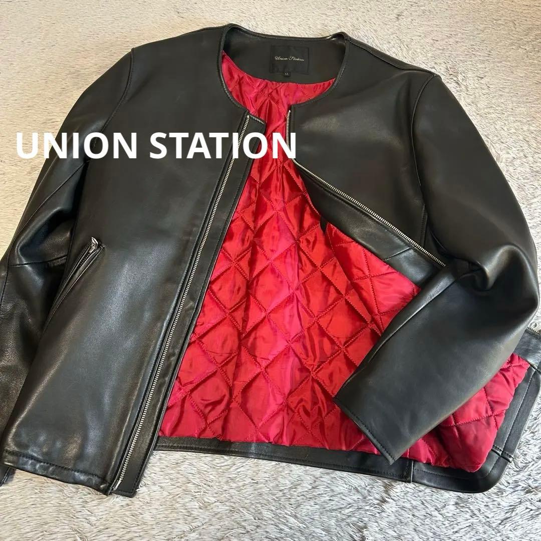 UNION STATION ユニオンステーション　シングルレザージャケット　XL