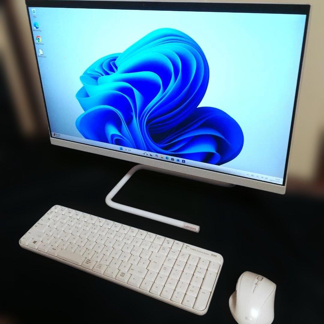 レノボ 超狭枠24インチ　第8世代Core-i5　8G/512SSD＆HDD 再