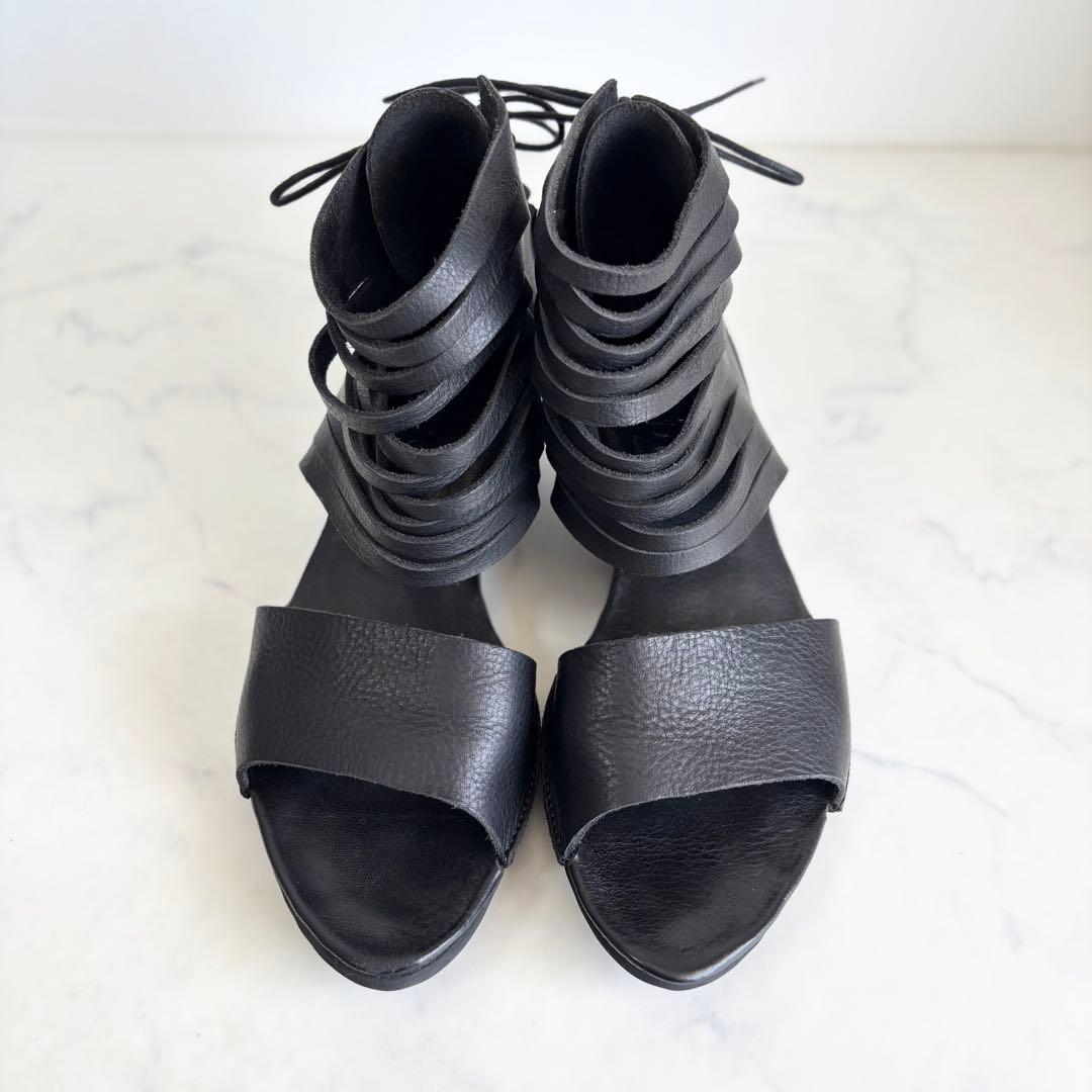 トリッペン 38 24.5 グラディエーター サンダル レザー ブラック