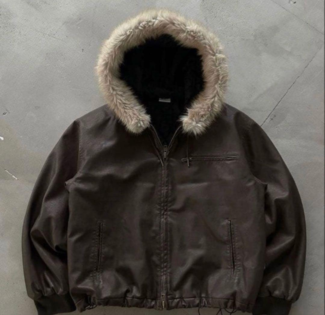 WISH FOR EVER ファージャケット　ブラウン