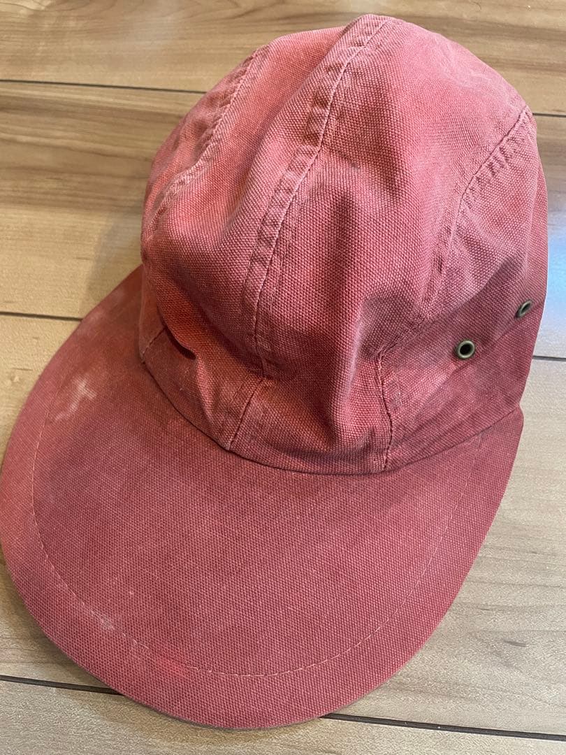 L.L.Bean ロングビルキャップ　赤　80s