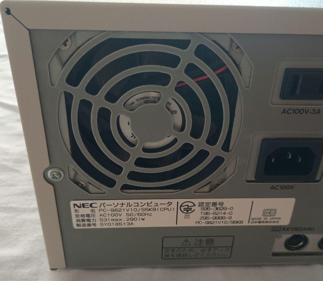 NEC PC-9821V10 K6-266MHz換装済 メモリ128MB 動作品