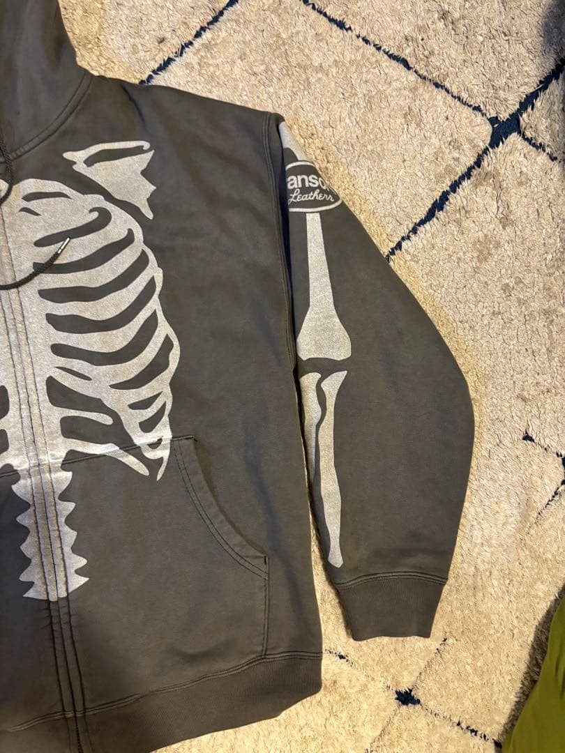 VANSON バンソン ジップアップフーディー BONE ZIPUPHOODI