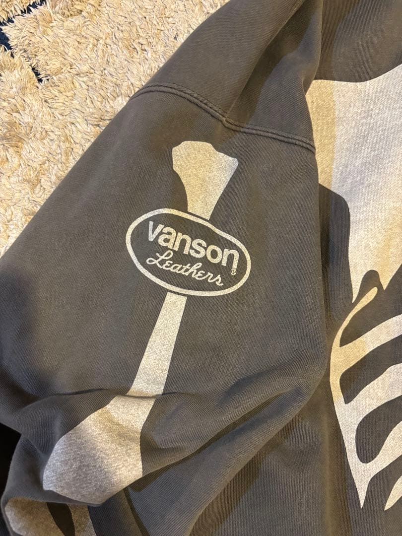 VANSON バンソン ジップアップフーディー BONE ZIPUPHOODI