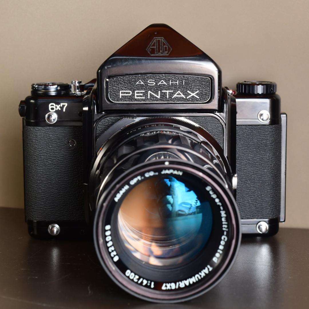 分解清掃・整備済み　PENTAX 67 ペンタックス 6×7 動作品レンズ付き㉗