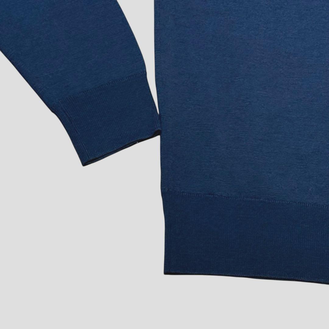 【美品】ジョンスメドレーJOHN SMEDLEY 英国製ウール Vネックセーター