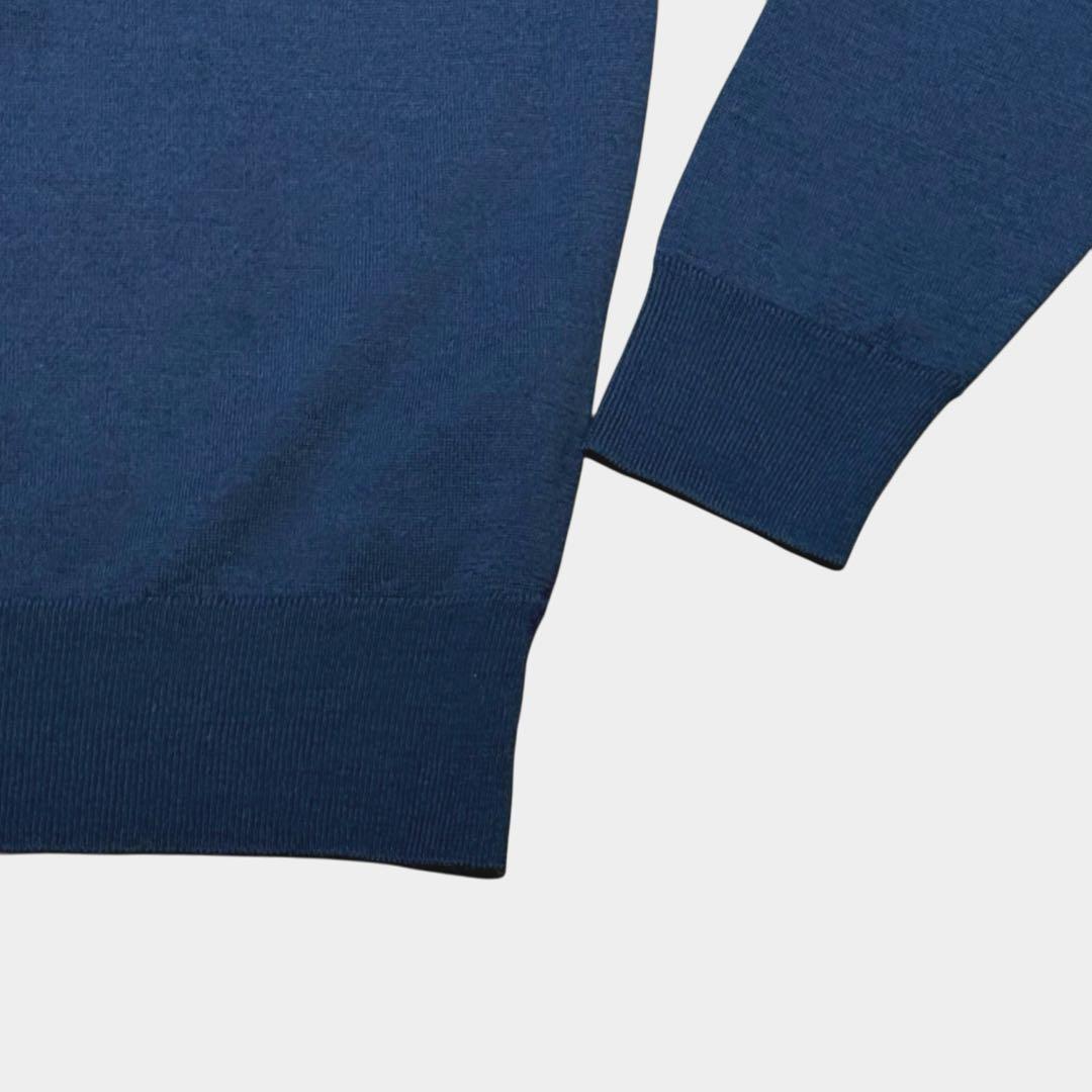 【美品】ジョンスメドレーJOHN SMEDLEY 英国製ウール Vネックセーター