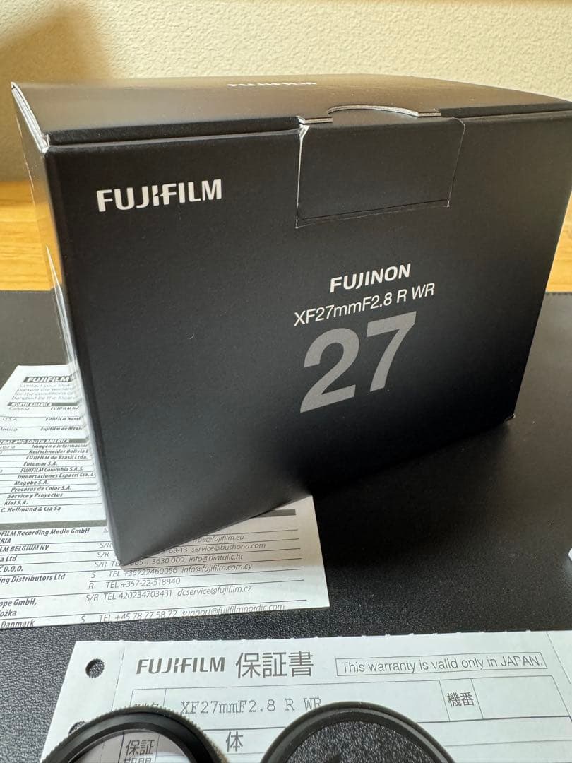 【美品】FUJIFILM XF27mmF2.8 R WR レンズ