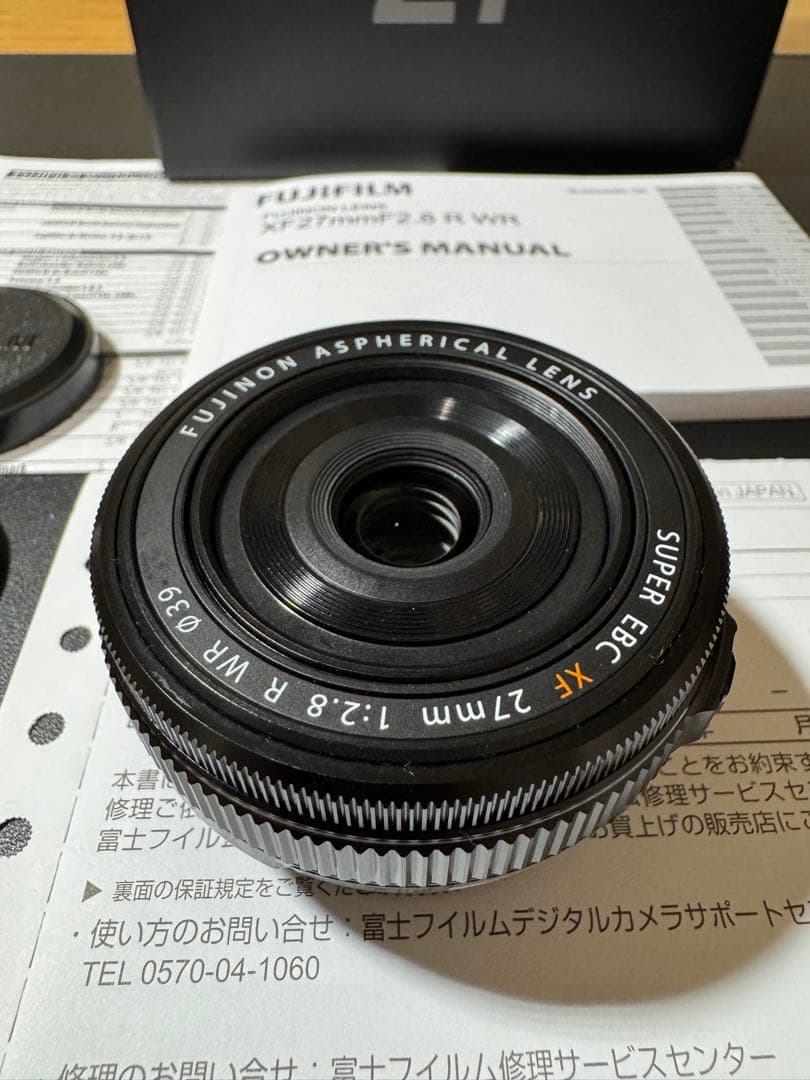 【美品】FUJIFILM XF27mmF2.8 R WR レンズ