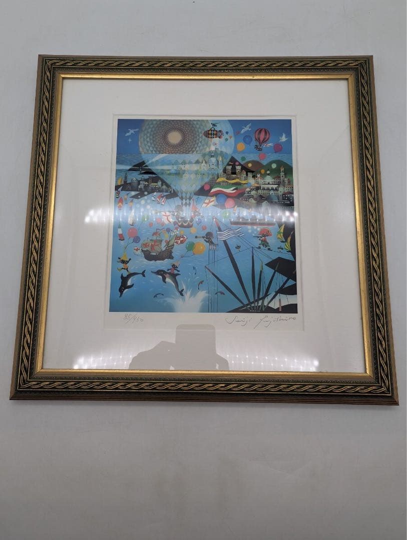 真作 藤城清治 作 四季のメルヘン 夏 ジェノヴァの海 全世界限定950点