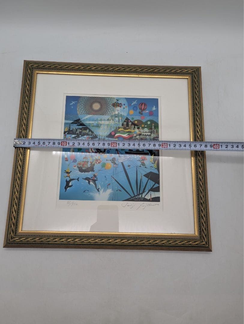 真作 藤城清治 作 四季のメルヘン 夏 ジェノヴァの海 全世界限定950点