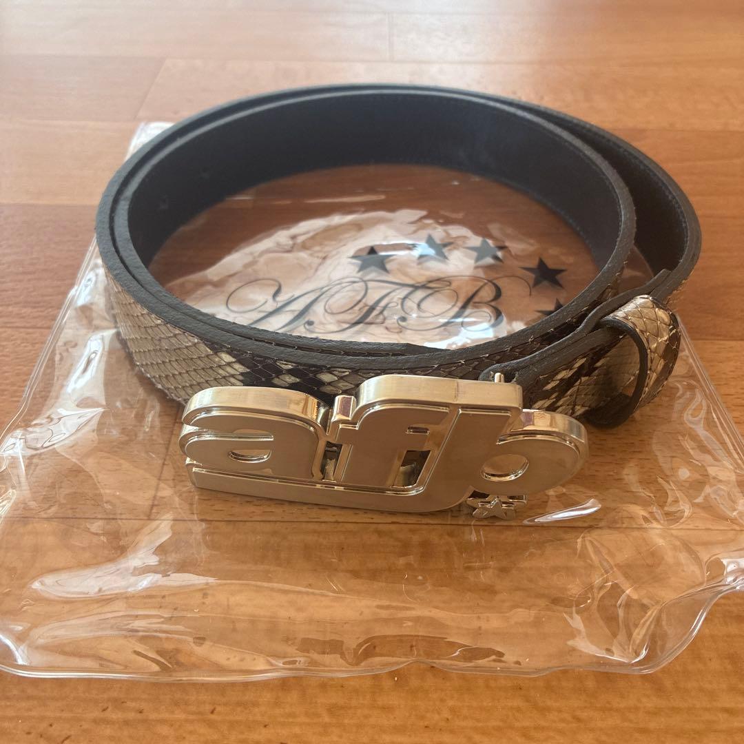 afb ヘビ柄 ベルト