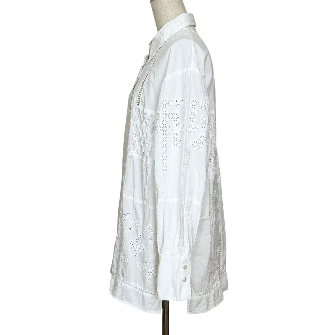 nude vintage JOURNALSTANDARDレースパッチワークシャツ