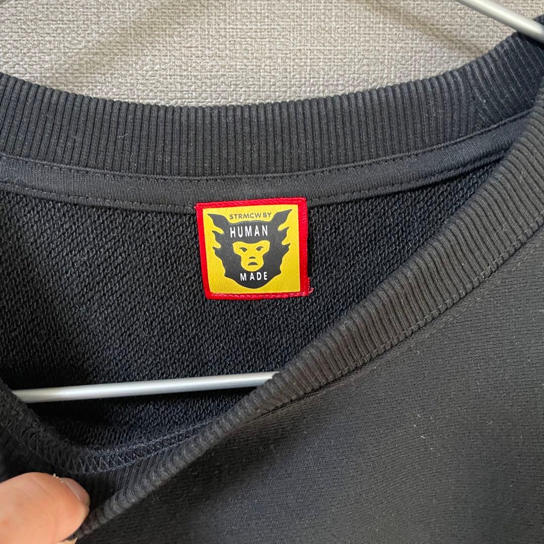 早い者勝ち　HUMAN MADE KAWS スウェット　トレーナー ブラック　L