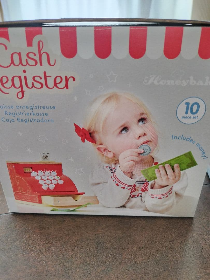 イギリス発 Le toy van 木製レジスター&木製電話 ビンテージフォン