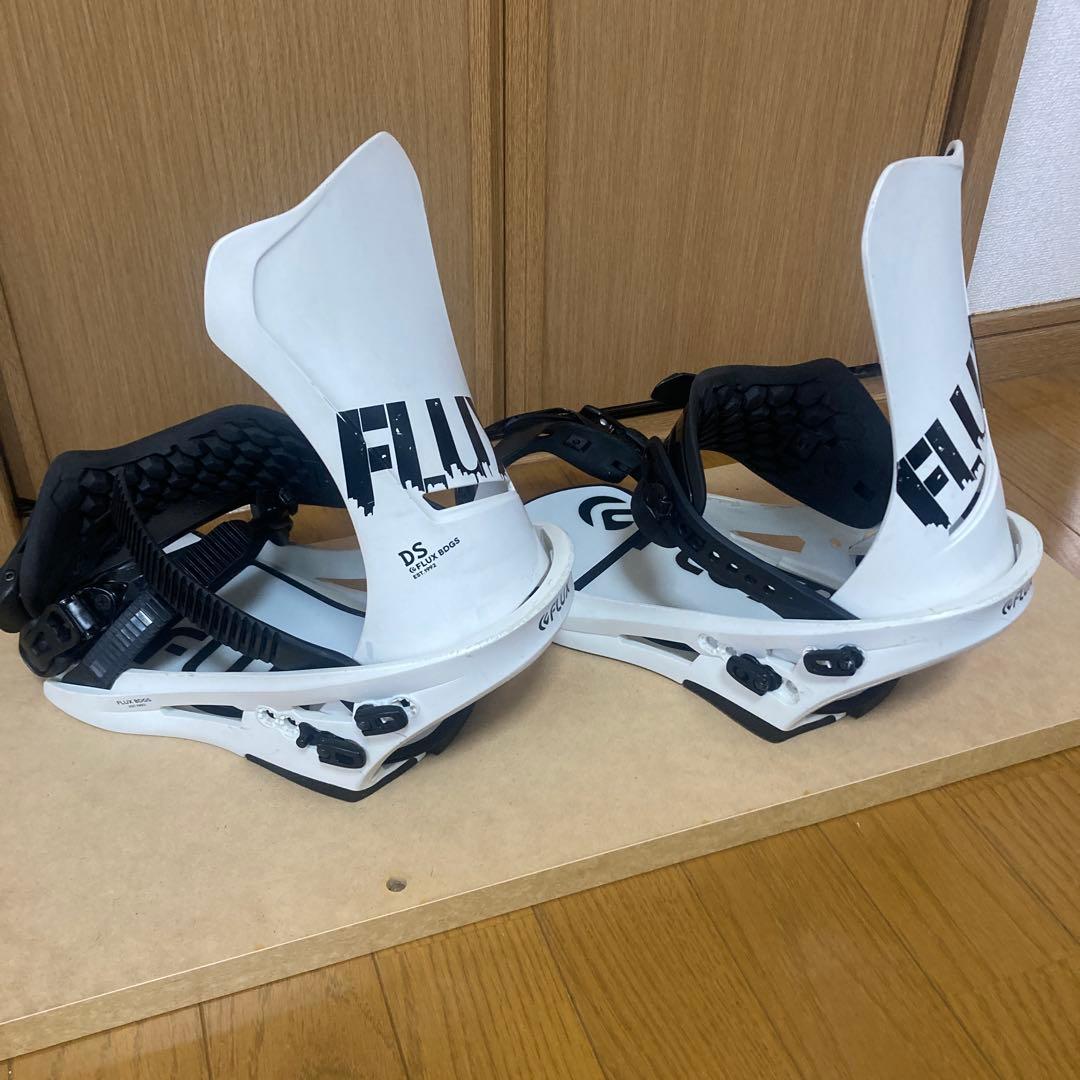FLUX DS スノーボードビンディング Lサイズ ホワイト/ブラック